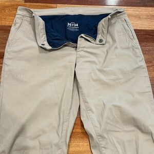 Birddogs, men’s pants with built-in liner 36 x 34, good used condition, khaki